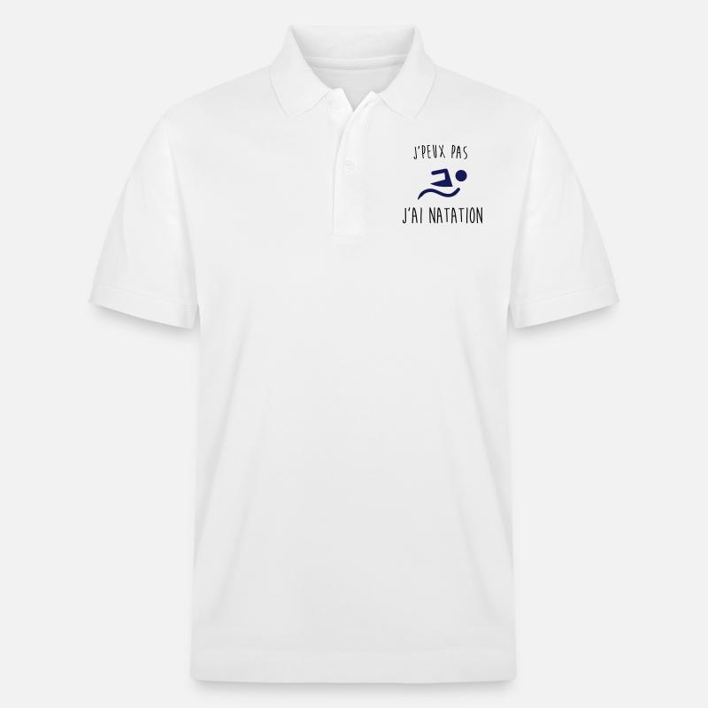 j'peux pas j'ai natation - Polo PREPSTER bio Stanley/Stella Unisexe - blanc
