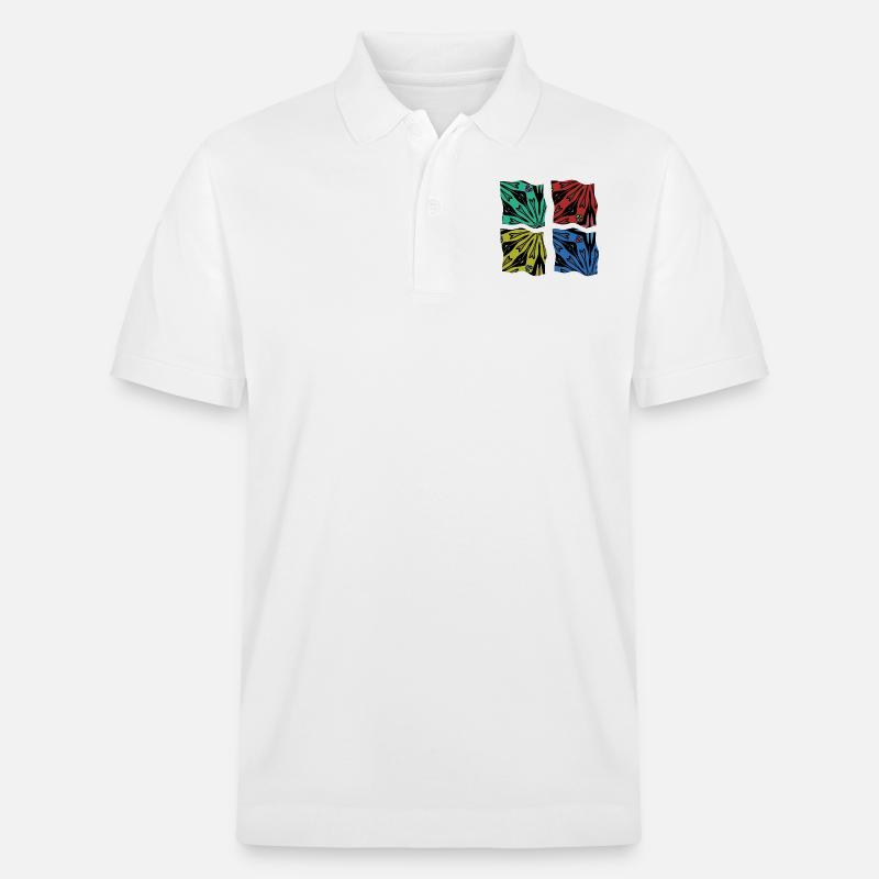 L’abstraction - Polo PREPSTER bio Stanley/Stella Unisexe - blanc