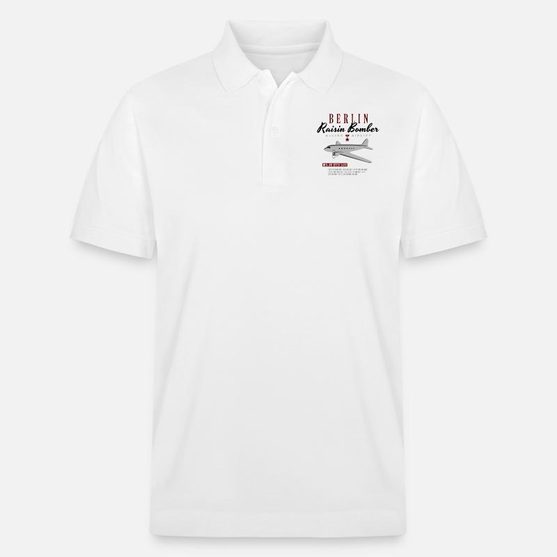 Berliner Luftbrücke - Stanley/Stella Unisex Bio-Poloshirt PREPSTER - Weiß