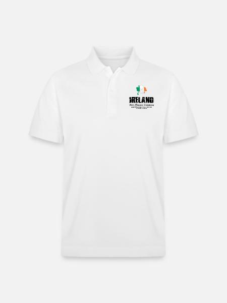 Kleeblatt - Irland Flagge - Stanley/Stella Unisex Bio-Poloshirt PREPSTER - Weiß