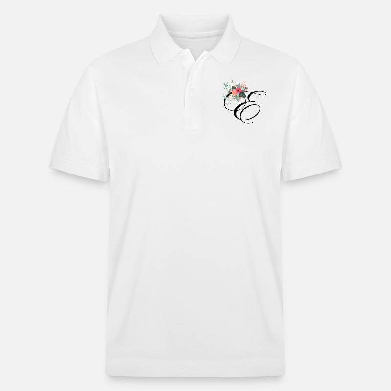 Lettre e fleuris - Polo PREPSTER bio Stanley/Stella Unisexe - blanc
