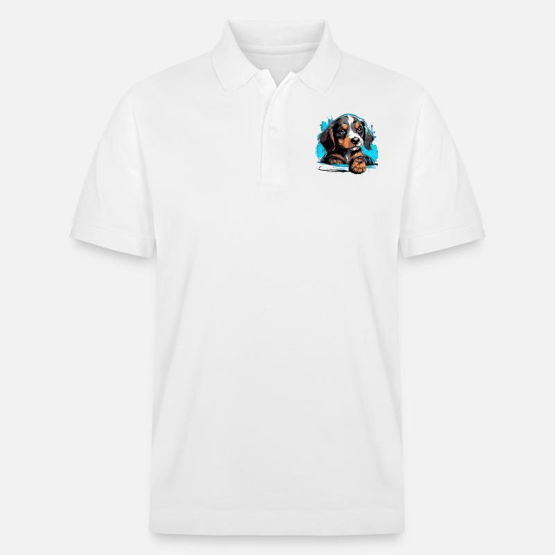 Chiot mignon - Polo PREPSTER bio Stanley/Stella Unisexe - blanc