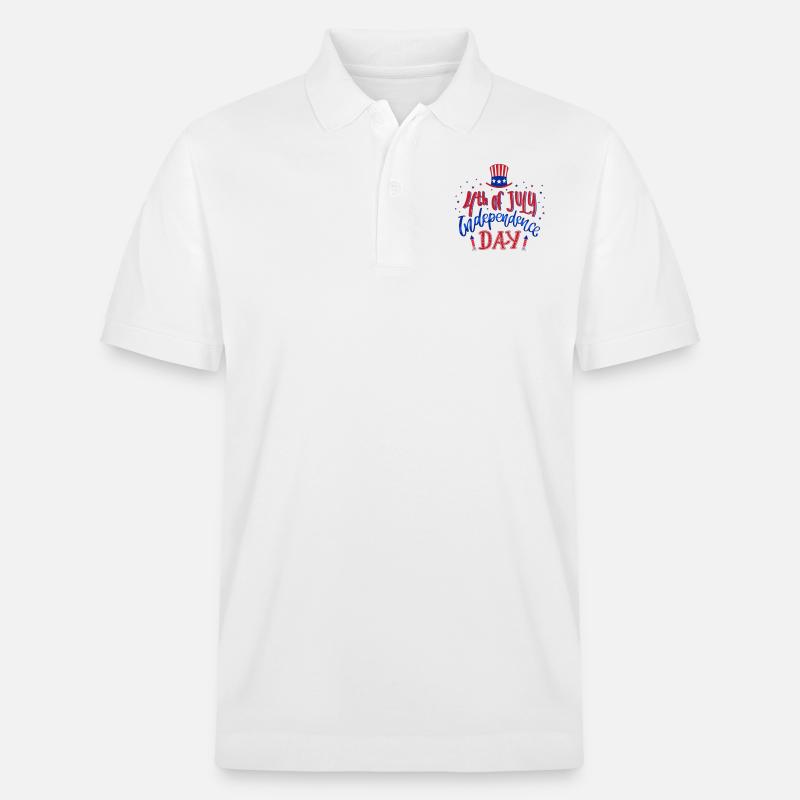 4. Juli - Stanley/Stella Unisex Bio-Poloshirt PREPSTER - Weiß