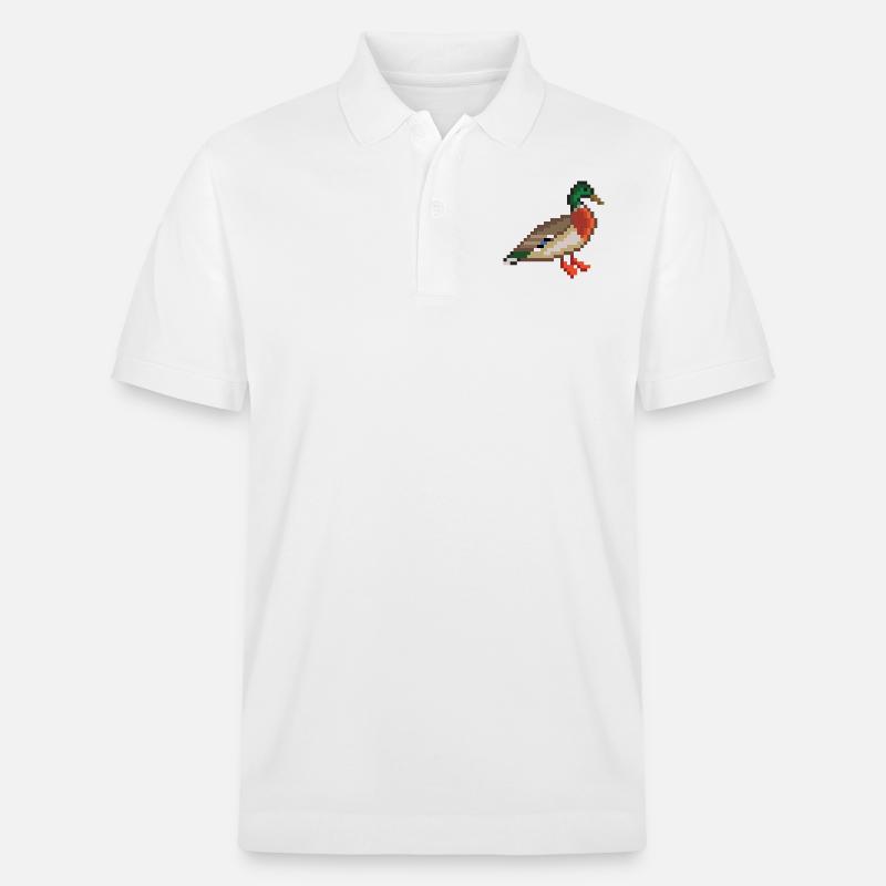 Vogel - Stanley/Stella Unisex Bio-Poloshirt PREPSTER - Weiß