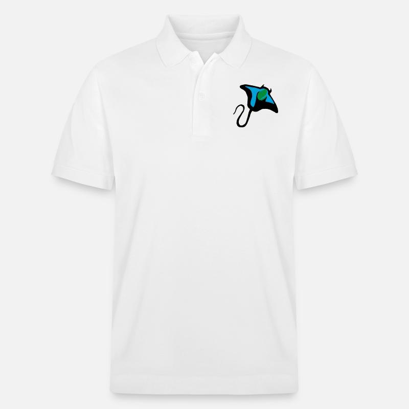 Rochen in Farbe - Stanley/Stella Unisex Bio-Poloshirt PREPSTER - Weiß