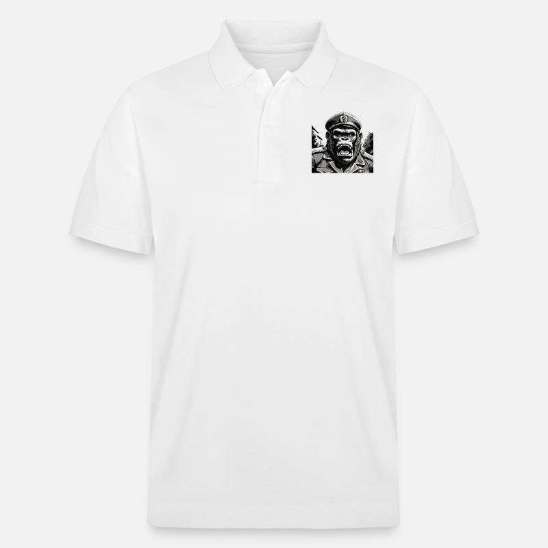 General Gorilla - Stanley/Stella Unisex Bio-Poloshirt PREPSTER - Weiß
