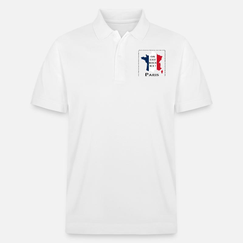 On est bien à Paris - Polo PREPSTER bio Stanley/Stella Unisexe - blanc