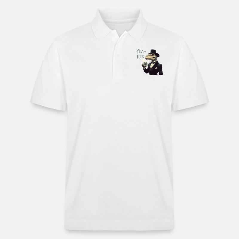 Tee-Rex-Meme - Stanley/Stella Unisex Bio-Poloshirt PREPSTER - Weiß
