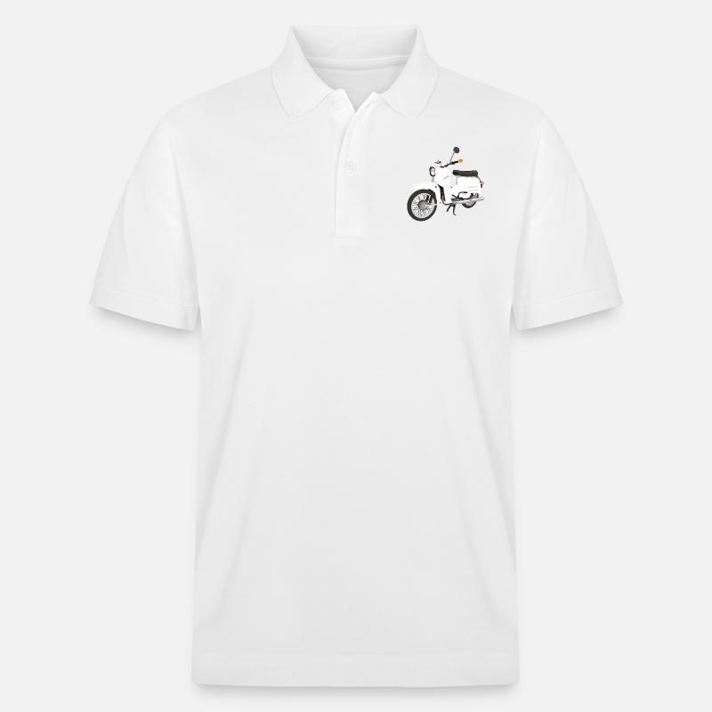 Simson Schwalbe - Stanley/Stella Unisex Bio-Poloshirt PREPSTER - Weiß