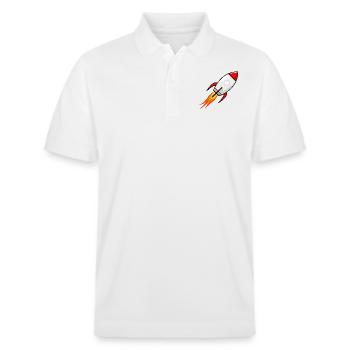 rocket - Stanley/Stella Unisex Organic Polo Shirt PREPSTER - white - Front - Roxy (174cm) & Andy (188cm)