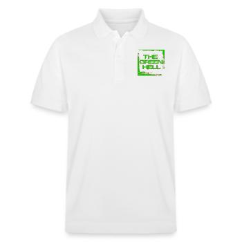 Green Hell - Stanley/Stella Unisex Bio-Poloshirt PREPSTER - Weiß - Vorne - Roxy (174cm) & Andy (188cm)