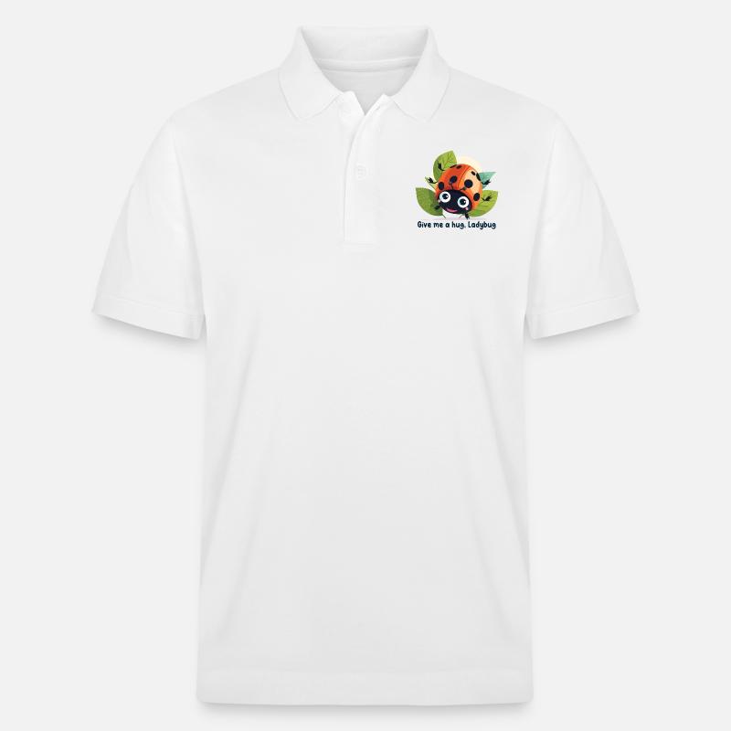 Give me a hug, Ladybug - Polo PREPSTER bio Stanley/Stella Unisexe - blanc