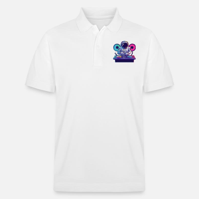 Idée cadeau Astronaut DJ - Polo PREPSTER bio Stanley/Stella Unisexe - blanc