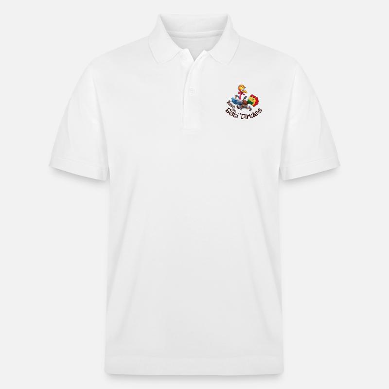 logo team des bati dindes - Polo PREPSTER bio Stanley/Stella Unisexe - blanc