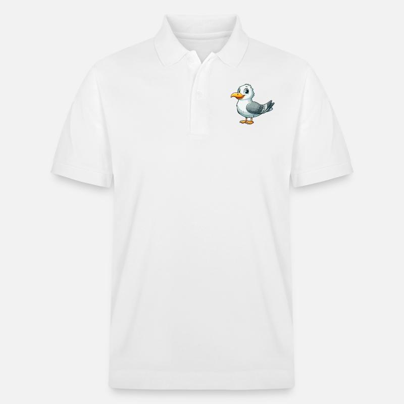 Möwe - Stanley/Stella Unisex Bio-Poloshirt PREPSTER - Weiß