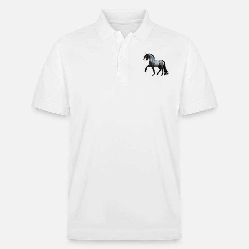 Ramirez - Cheval, course - Polo PREPSTER bio Stanley/Stella Unisexe - blanc