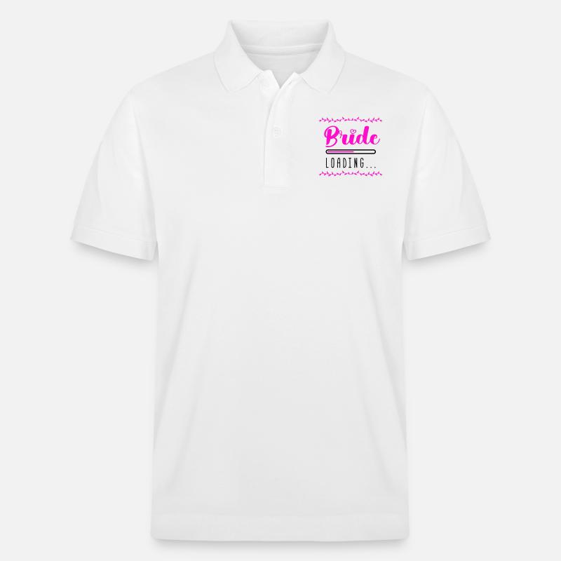 Bride Loading - Stanley/Stella Unisex Organic Polo Shirt PREPSTER - white