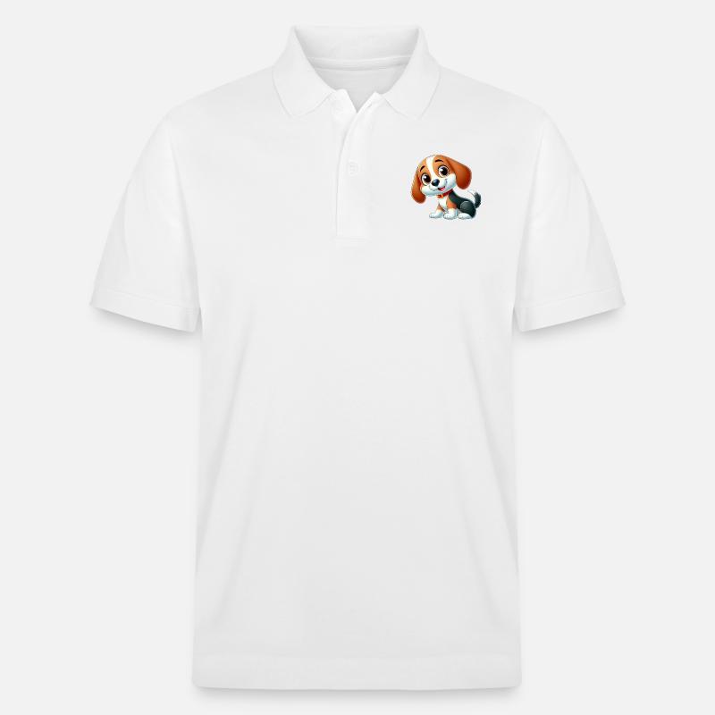 Beagle 7 - Stanley/Stella Unisex Bio-Poloshirt PREPSTER - Weiß