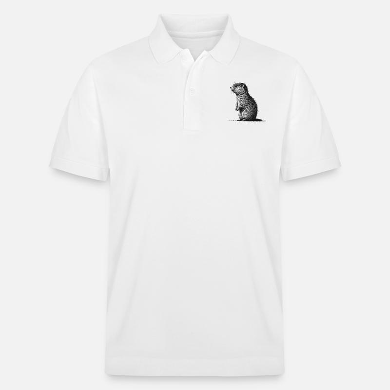 Murmeltier - Stanley/Stella Unisex Bio-Poloshirt PREPSTER - Weiß
