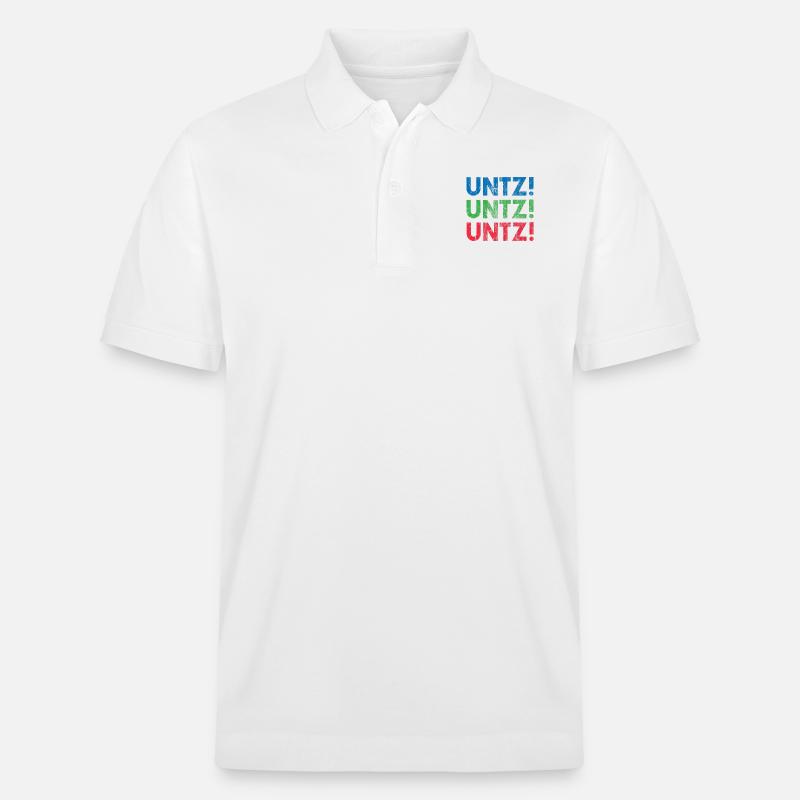 EDM Électronique Dance Techno Rave - Polo PREPSTER bio Stanley/Stella Unisexe - blanc