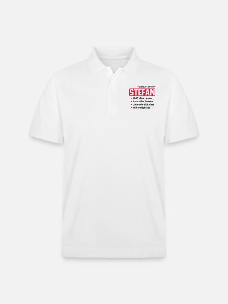 stefan - Stanley/Stella Unisex Bio-Poloshirt PREPSTER - Weiß