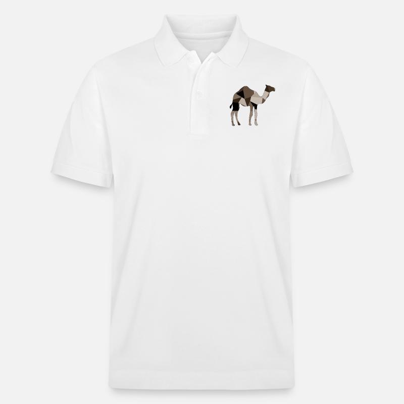 Kamel - Stanley/Stella Unisex Bio-Poloshirt PREPSTER - Weiß