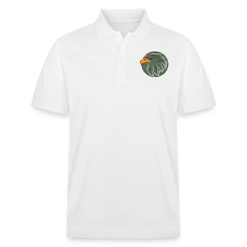 logo Aigle - Polo PREPSTER bio Stanley/Stella Unisexe - blanc - Devant - Roxy (174cm) & Andy (188cm)