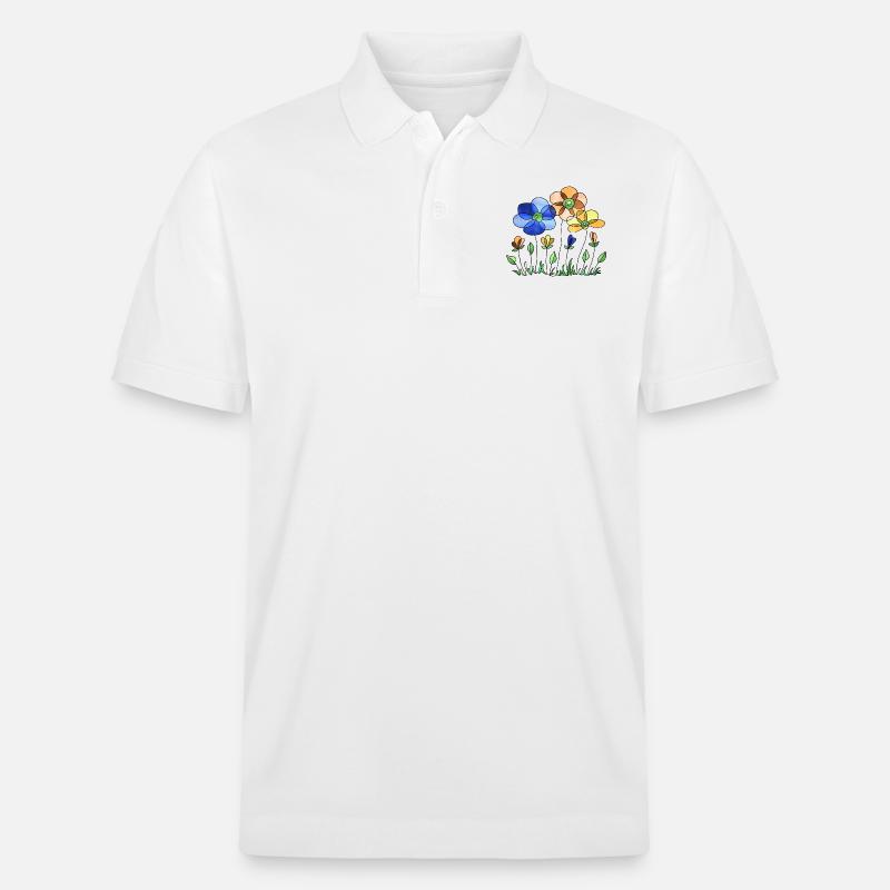 Fleur - Polo PREPSTER bio Stanley/Stella Unisexe - blanc