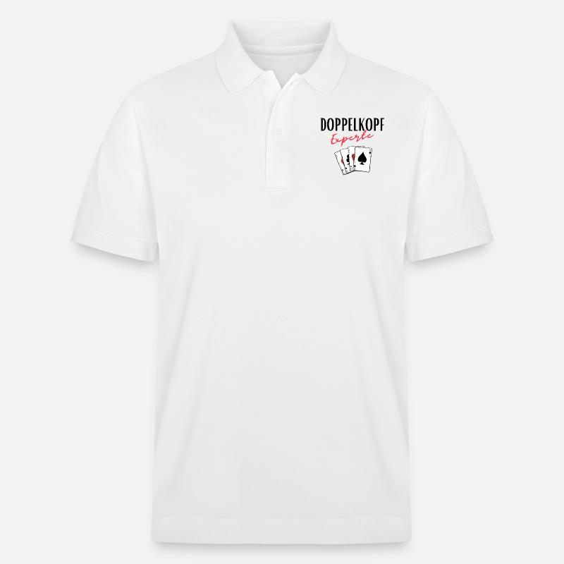Doppelkopf Experte - Stanley/Stella Unisex Bio-Poloshirt PREPSTER - Weiß