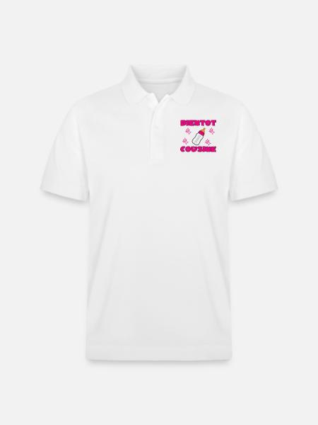 SOON TO BE A COUSIN - Stanley/Stella Unisex Organic Polo Shirt PREPSTER - white