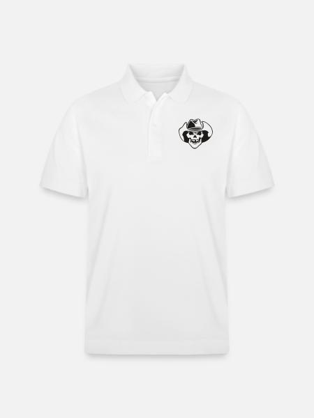 bone head / bone head - Stanley/Stella Unisex Organic Polo Shirt PREPSTER - white