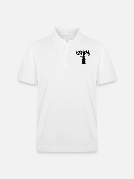 senpai - Stanley/Stella Unisex Organic Polo Shirt PREPSTER - white