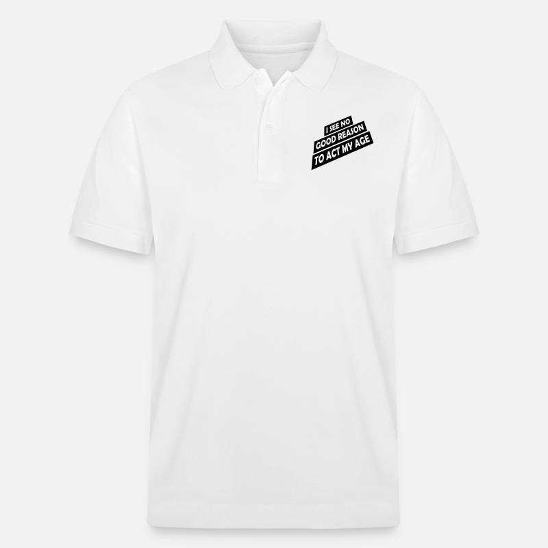 pour agir à mon âge - Polo PREPSTER bio Stanley/Stella Unisexe - blanc