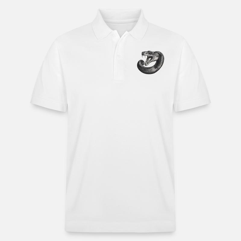 Snake - Stanley/Stella Unisex Bio-Poloshirt PREPSTER - Weiß