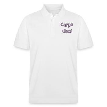 Carpe diem - Polo PREPSTER bio Stanley/Stella Unisexe - blanc - Devant - Roxy (174cm) & Andy (188cm)