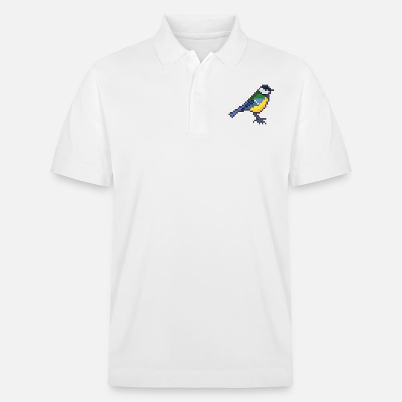 Vogel - Stanley/Stella Unisex Bio-Poloshirt PREPSTER - Weiß