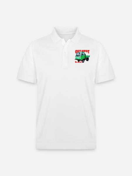 Multicar M25 bunt - Stanley/Stella Unisex Bio-Poloshirt PREPSTER - Weiß