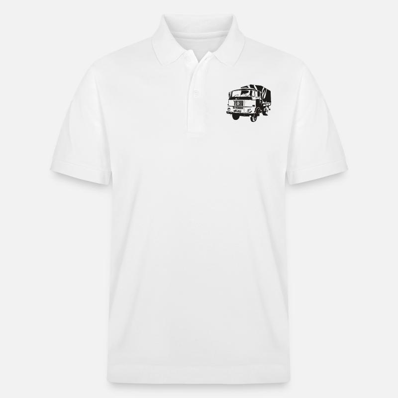 W50 Pritsche IFA LKW - Stanley/Stella Unisex Bio-Poloshirt PREPSTER - Weiß