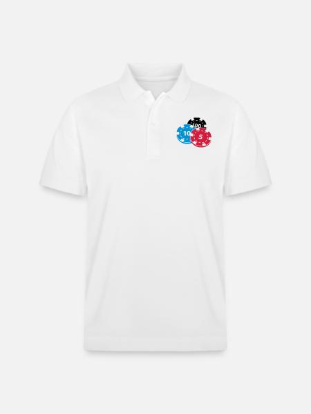 Poker chips - Stanley/Stella Unisex Organic Polo Shirt PREPSTER - white