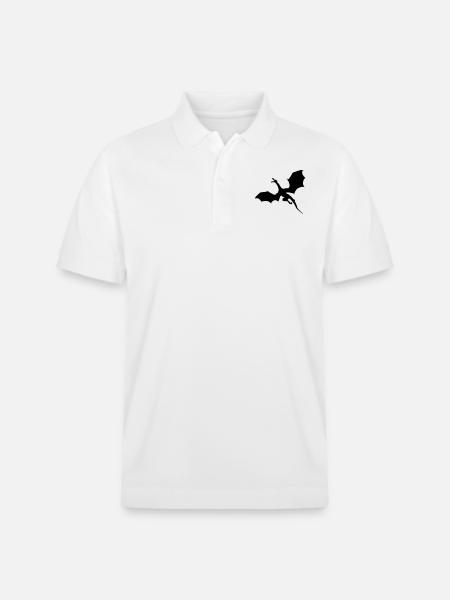 Flying dragon - Stanley/Stella Unisex Organic Polo Shirt PREPSTER - white