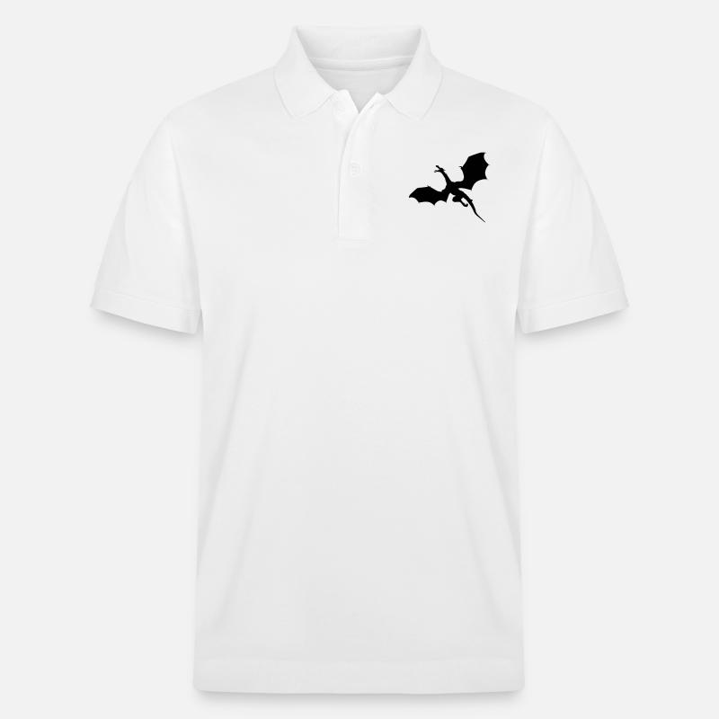 Fliegender Drache - Stanley/Stella Unisex Bio-Poloshirt PREPSTER - Weiß