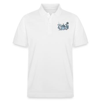 Guru - Stanley/Stella Unisex Bio-Poloshirt PREPSTER - Weiß - Vorne - Roxy (174cm) & Andy (188cm)
