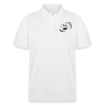 Doubtful Hand Gesture Face - Stanley/Stella Unisex Organic Polo Shirt PREPSTER - white - Front - Roxy (174cm) & Andy (188cm)