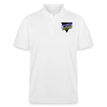 statement gift idea bodybuilding bubaprints - Stanley/Stella Unisex Bio-Poloshirt PREPSTER - Weiß - Vorne - Roxy (174cm) & Andy (188cm)