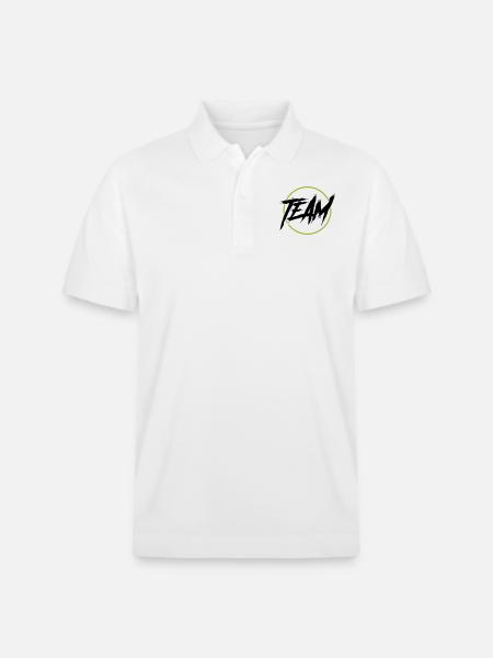 Team Circle - Stanley/Stella Unisex Organic Polo Shirt PREPSTER - white