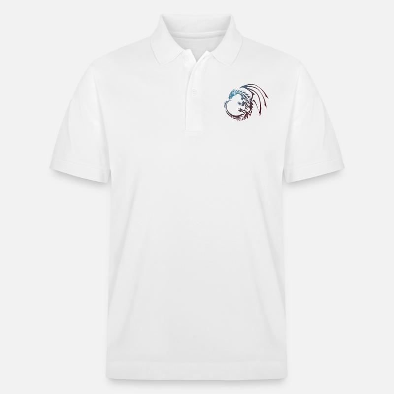couleur du dragon - Polo PREPSTER bio Stanley/Stella Unisexe - blanc