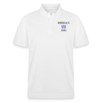 Bordeaux 1881 Origin - Polo PREPSTER bio Stanley/Stella Unisexe - blanc - Devant - Roxy (174cm) & Andy (188cm)