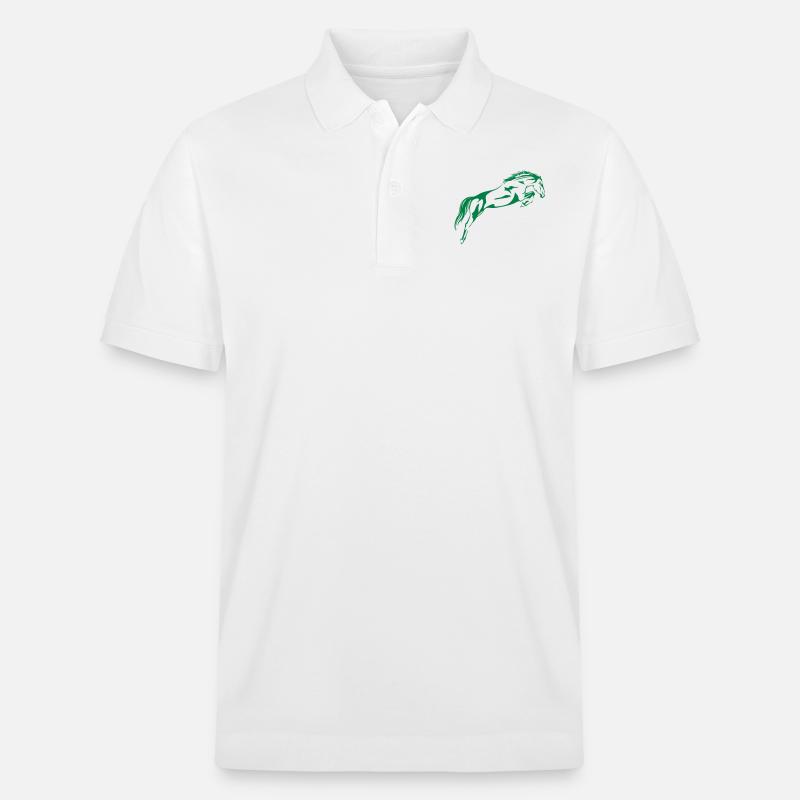 Springpferd - Stanley/Stella Unisex Bio-Poloshirt PREPSTER - Weiß