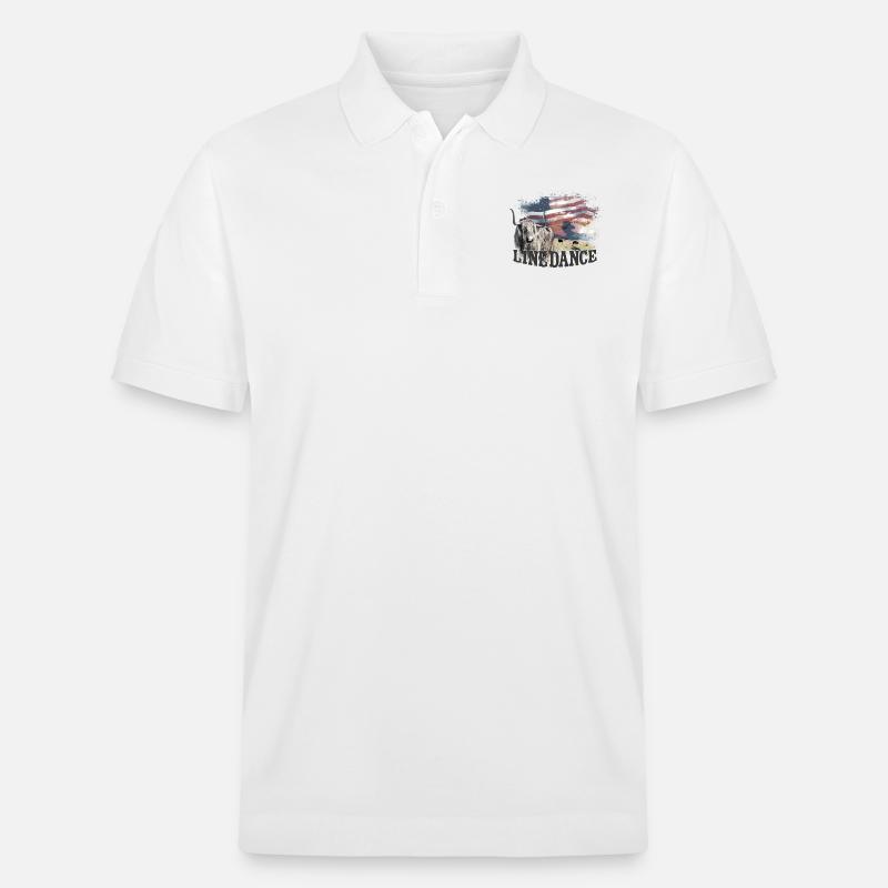 kl_linedance23a - Polo PREPSTER bio Stanley/Stella Unisexe - blanc