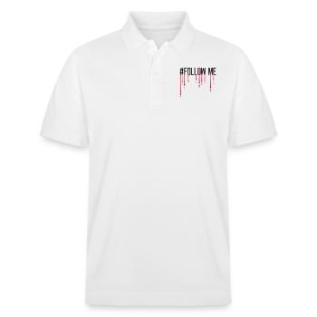 Follow me blood - Stanley/Stella Unisex Organic Polo Shirt PREPSTER - white - Front - Roxy (174cm) & Andy (188cm)